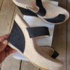 ZJ0180011GG Hemp rope slope heel shoes