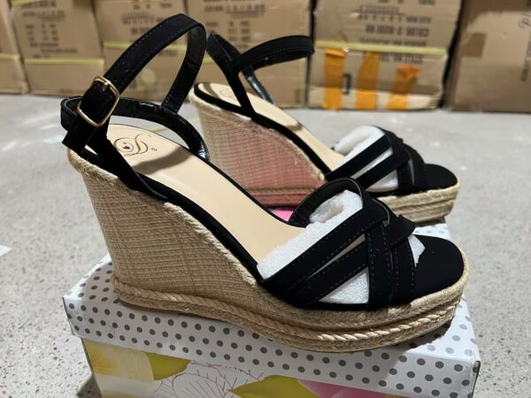 ZJ0160045GG Two tone wedge heel women's sandals