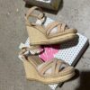 ZJ0160045GG Two tone wedge heel women's sandals