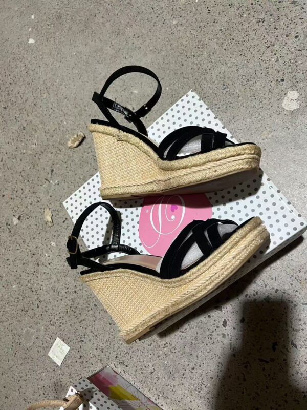 ZJ0160045GG Two tone wedge heel women's sandals