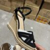 ZJ0160045GG Two tone wedge heel women's sandals